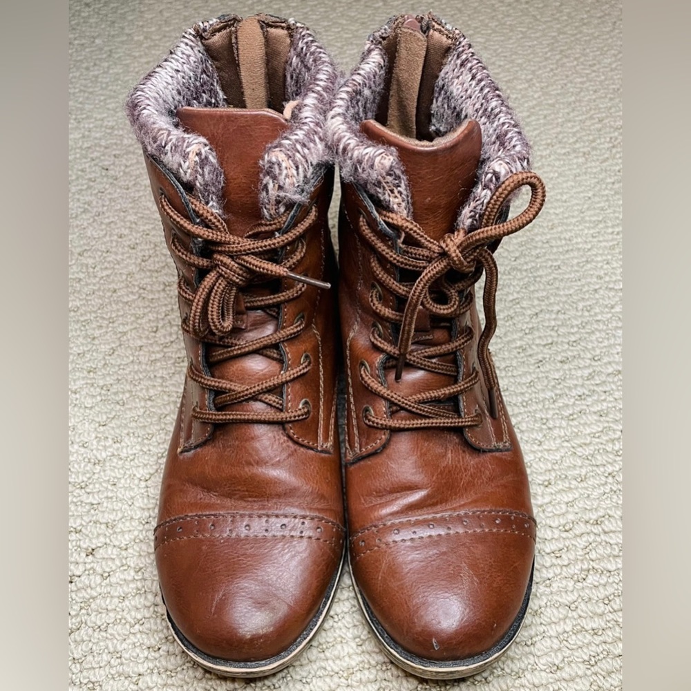 Brown Combat Boots